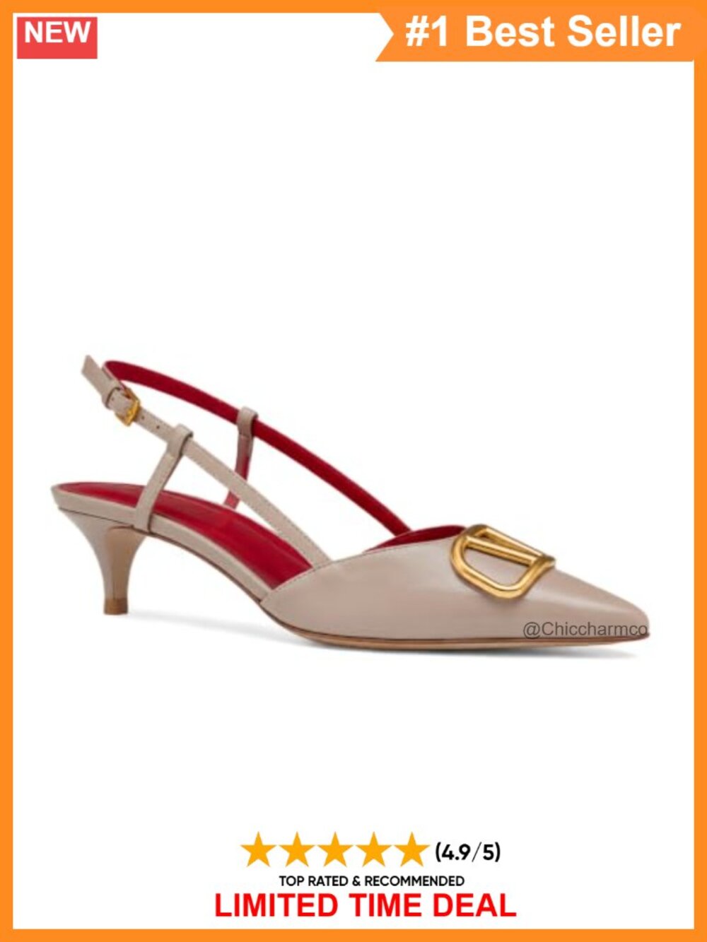 Slingback Kitten Heels Patent Leather Pointed Toe Slip On Pumps for Wedding